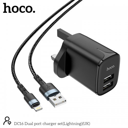 hoco. DUAL PORT LIGHTNING CHARGER