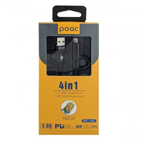 poac 4 in 1 FAST CHARGING DATA CABLE 